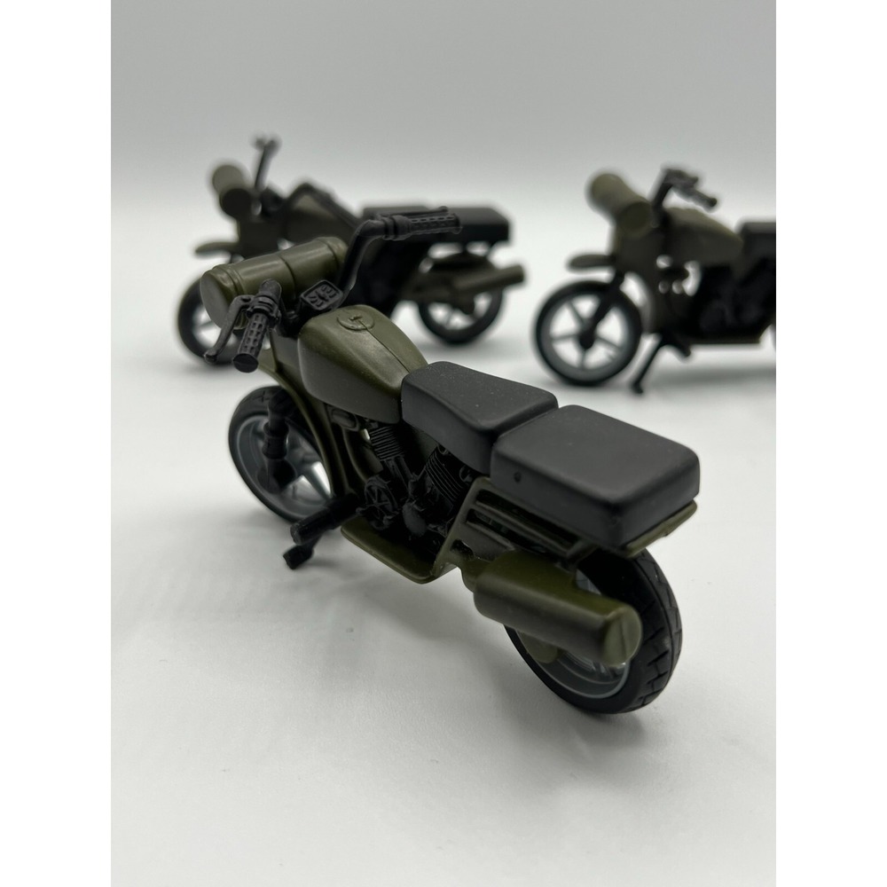 Power Team Elite World Peacekeepers Motorbike x 3 1:18 3.75 Scale GI Joe - H-5 - Picture 7 of 9
